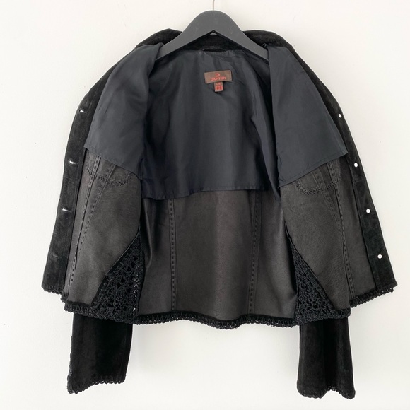 Danier Suede Jacket with Crochet Detail - Picture 4 of 8